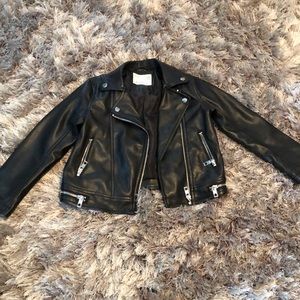 Little girls leather jacket